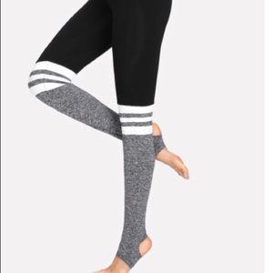NWOT Two Tone Stirrup Leggings